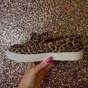 EUC Leopard Print Women's Slip-On Sneakers